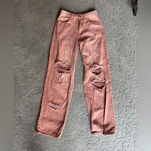 Tiger Mist Brown Ripped jeans